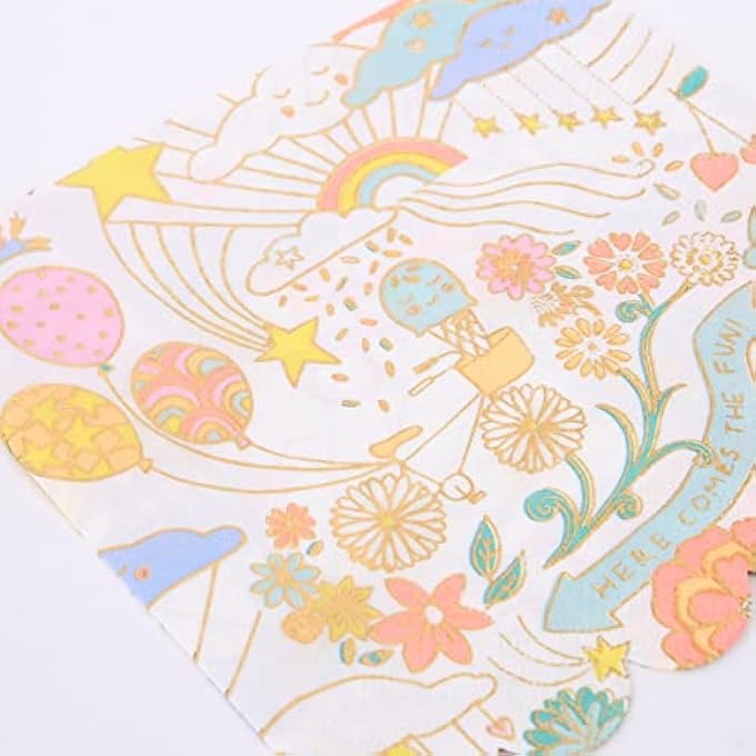 HAPPY DOODLE LARGE NAPKINS - Image 2